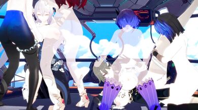 The Hentai Orgasm Party on the Bridge