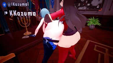 "The Ultimate Erotic Experience of Genshin Impact: Eula and Amber, The Kazamals!"