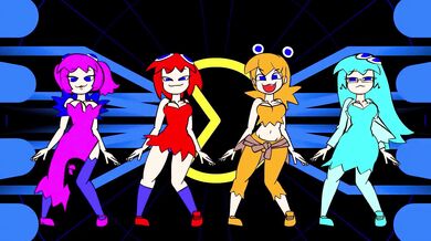 Ghostly Sisters Strip Tease in the Shadowy Darkness!