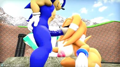 "Moments of Passion with Sonic and Tikal"