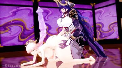 "Unleashing the Ultimate Fury: Raiden's Boss Fight Against Genshin Impact - A Kazuma Xxx Parody"