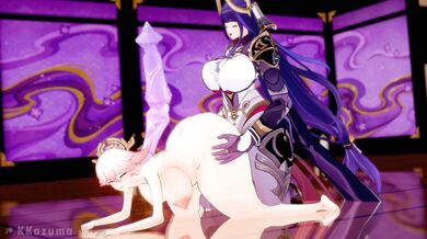 "Unleashing the Ultimate Fury: Raiden's Boss Fight Against Genshin Impact - A Kazuma Xxx Parody"