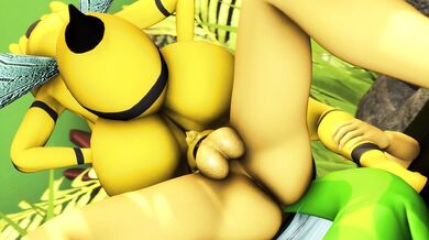 "MILF Gets Fucked By A Giant Bee In The Backyard"