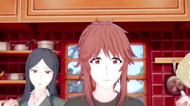 'Mommy Tomo and her Daughter's Milf Threesome with Two Strangers [HentaiPuppeteer]'