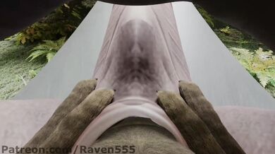 'Male Hyena Penetrates Gay Dragon's Face, Raven555'