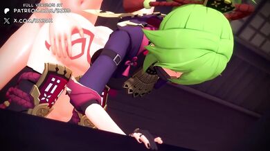 Hentai Porn: "Genki Impact - The Explosive Sexual Encounter of Genshin and Kuki Shinobu"