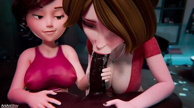 'Unleashed Mature Women: Black Leather and Animated Boy Fantasy'
