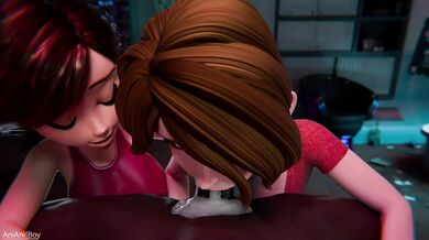 'Unleashed Mature Women: Black Leather and Animated Boy Fantasy'
