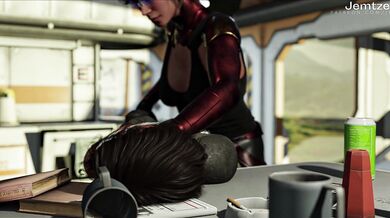 'Galactic Intruder: The Futa Jemtzem and Her Alien Lover's Mighty Rocket'