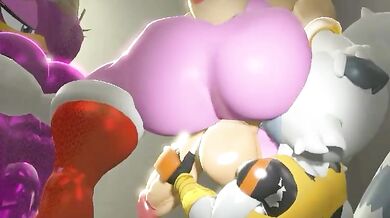 "Busty Amy and her juicy backside take on a rough Tangle in the bedroom."