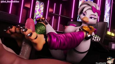 'Busty office assistant gets fucked by her boss in the supply closet.'