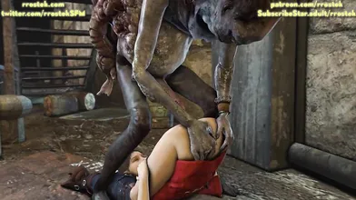 'Claire Redfield: The Sexy Captive of the Fish Monster Salvatore Moreau'