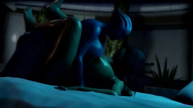 'Seduced by a Mage and an Asari - A Liara x Miranda Hentai Animation [GWsfm]'