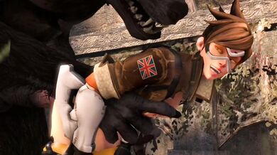 Rewritten as: "The Transmorpher Chronicles: Tracer Gets Doggy-Styled by the Werewolf - Lacroix SFM Progress"