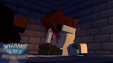 'Minecraft world building sex with Alex - getting fucked hard'