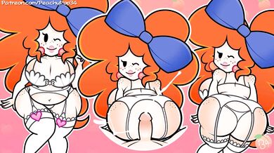 'Peachy Fruit Climax with Paper Rolls'