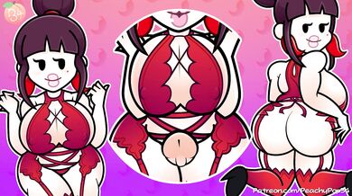 'Peachy Fruit Climax with Paper Rolls'