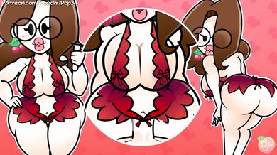 'Peachy Fruit Climax with Paper Rolls'