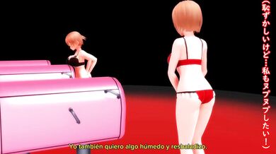 "Two Futanari Sisters Use Dirty Talk and Their Gigantic Vibrators to Give Each Other Unforgettable Orgasms in the Shower"