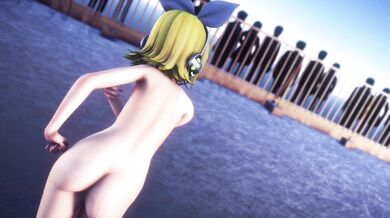 'Rin's Nude Dancing in Deep Blue Town'