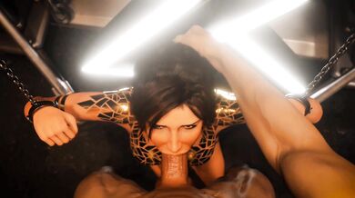 'Tomb Raider: Lara Croft's Sultry Echoes in the Dark Night'