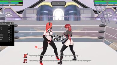 "Sorceress vs Nun - A Traditional Wrestling Match of Lustful Desires"