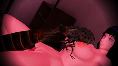 A horny ladybug gets fucked hard by a giant bee in this epic insect porn scene!