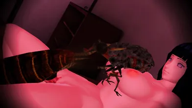 A horny ladybug gets fucked hard by a giant bee in this epic insect porn scene!