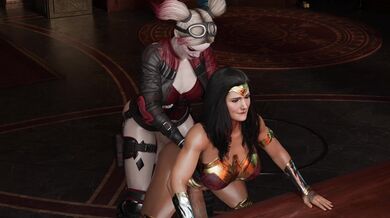 'Mighty Amazonian Queen Gets Savaged By Devious Villainess '