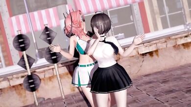 "The Secret Lesbian Affair between a Schoolgirl and her Teacher - Azur Lane Hentai Porn"