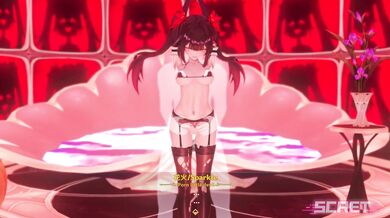 Rewritten as: "Indulging in kinky sex with Sparkle at the Dreamland Hotel"