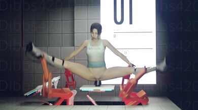 Smashing it with the Sentry Gun: a Hentai adventure of Chell and her sex toy.