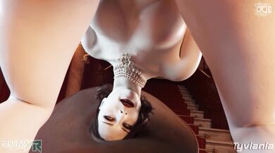 'Lilith and Dimitrescu's Futa Passion: The Blowjob'