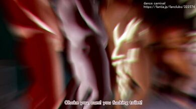 '2B Was Fucked By A Bunch Of Dirty Old Men Right In Front Of Me At The Dance Carnival - The Naughty Dance Party'