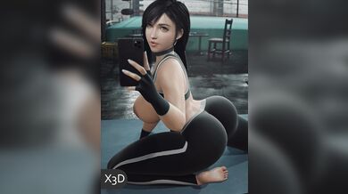 'Tifa's Booty Workout at the Gym - X3D'