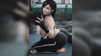 'Tifa's Booty Workout at the Gym - X3D'