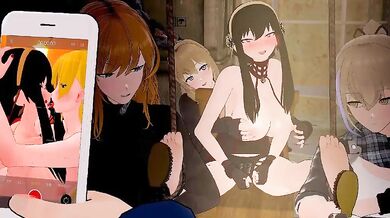 'In the hot room, Yor and her naughty friends lose control of their urges.'