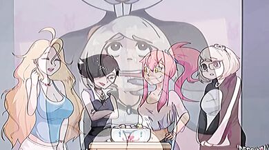 "Rabbit Gets Stuck In Tight Spot, Watches Hentai Porn, And Cums Hard!"