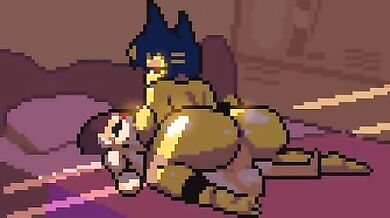 "MILF with a horse rides her big cock like a real cowgirl"