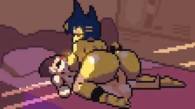 "MILF with a horse rides her big cock like a real cowgirl"