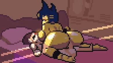 "MILF with a horse rides her big cock like a real cowgirl"