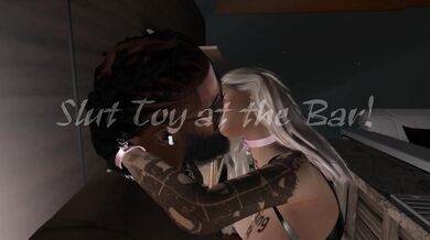 'Blonde Bimbo Sex Doll in the Bar'