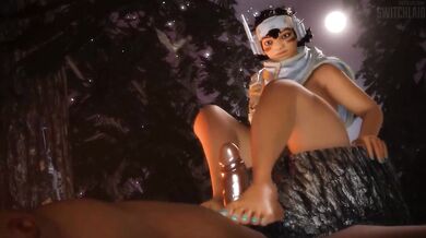 "Lustful Outdoor Adventure: Switch-Laid Footjob"