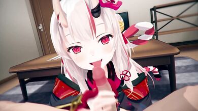 "Hentai Pornstar Nakiri Ayame Live with Robin00"