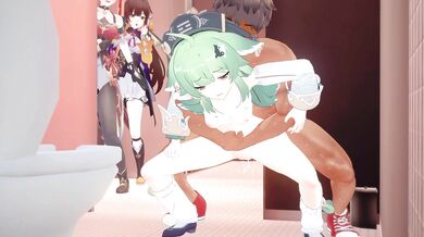 "A woman with a long tail lures a man into her trap, and they have wild sex in an alien world."