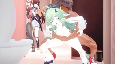 "A woman with a long tail lures a man into her trap, and they have wild sex in an alien world."