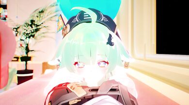 'HentaiPorn: Yuna's #5 Blowjob, featuring HuoHuo'