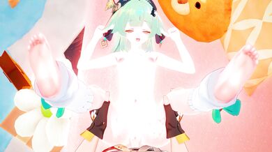 'HentaiPorn: Yuna's #5 Blowjob, featuring HuoHuo'