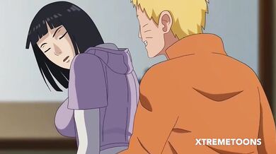 'Naruto and his wife Hinata enjoy a steamy session while doing the dishes together'