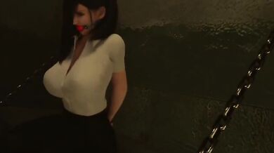 Prisoner Tiffany gets tied up and abu*sed in her cell.